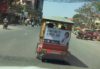 プノンペンの街に妻のトゥクトゥク広告が現る！【カンボジア・人材紹介】